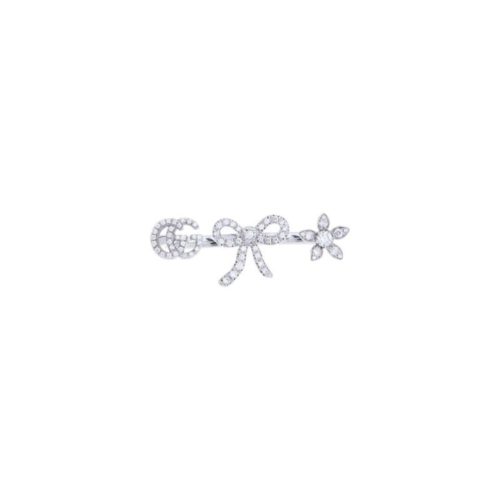 Gucci Flora 18K 0.81 Ct. Tw. Diamond & White Diamond Ring